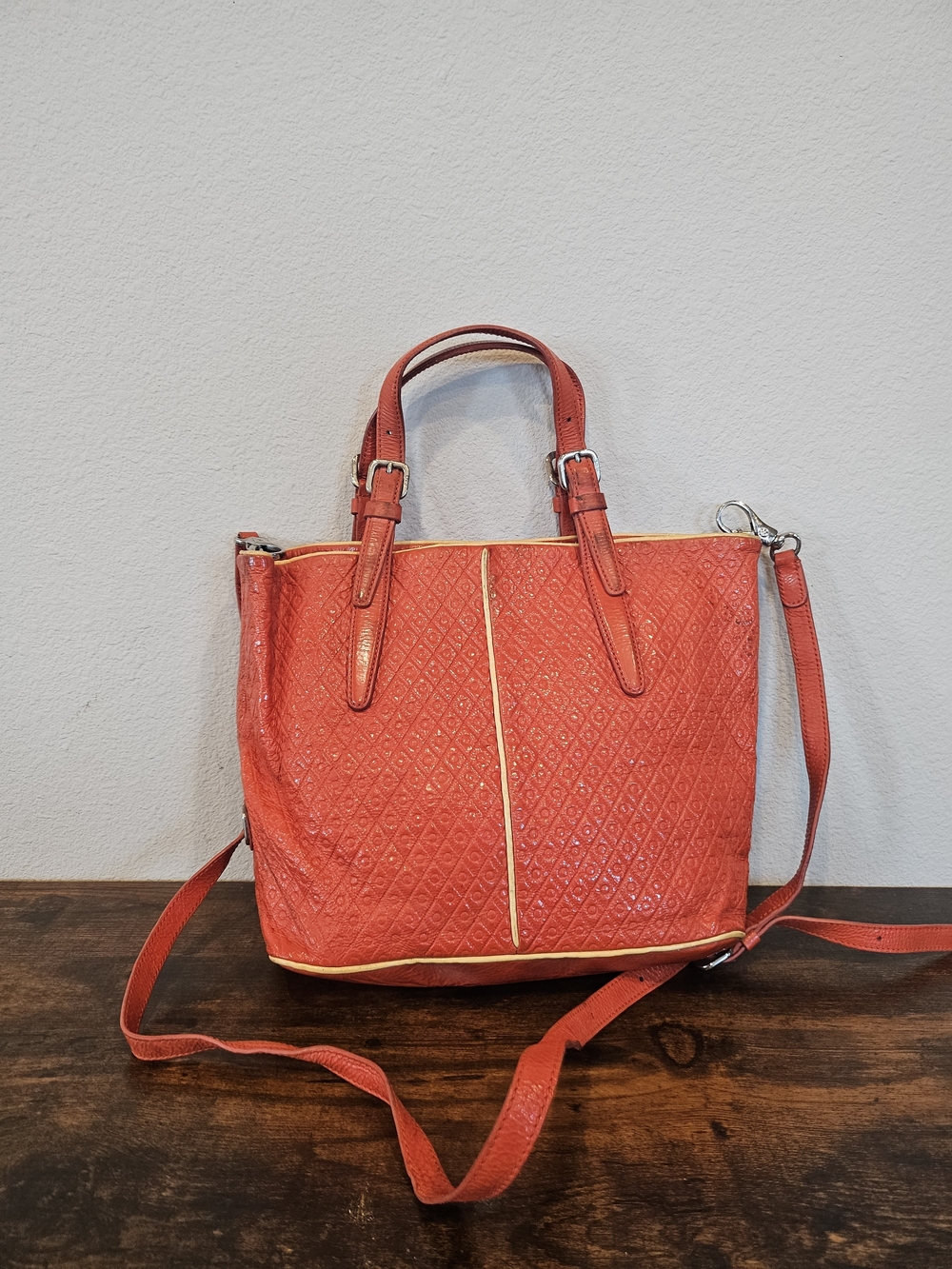 Tod's G-Line Embossed Leather Tote Bag